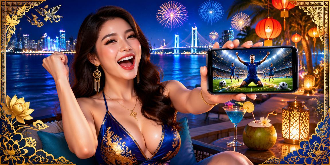 Người dùng sử dụng điện thoại trải nghiệm casino di động tại bãi biển Đà Nẵng